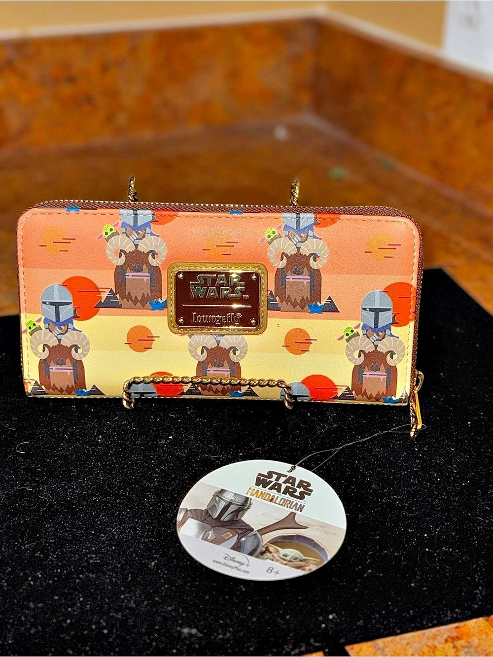 Loungefly Star Wars The Mandalorian Bantha Ride Zip-Around Wallet Bantha Ride